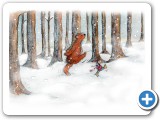 Noush and Neo are walking through the snowy forest (Winter Story)
